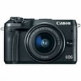 thumbnail image 5 of Canon EOS M6 Mirrorless Digital Camera with 15-45mm Lens | 24.2MP APS-C Sensor, Dual Pixel AF & Full HD Video | Travel & Vlogging Camera (1724C011) + Canon EF-M Lens Adapter + HG-100TBR Grip + More, 5 of 8