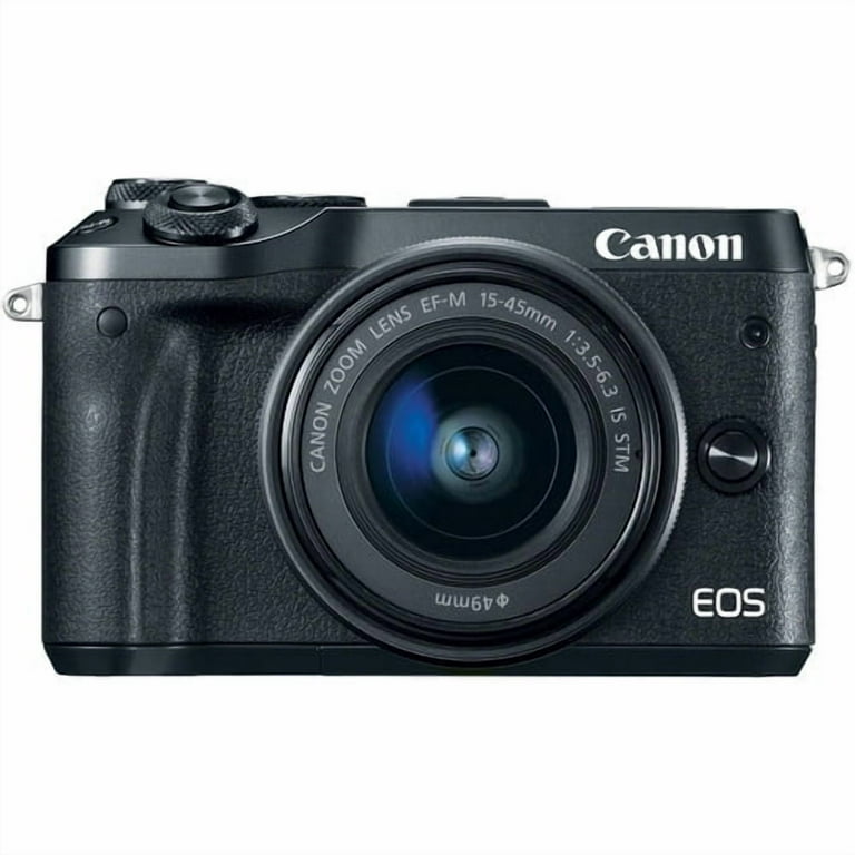 デジタルカメラ Canon EOS M6 EF-M 15-45mm Canon EOS M6 Mirrorless Digital Camera with 15-45mm Lens | 24.2MP