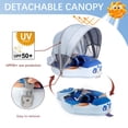 thumbnail image 2 of Flotador Mambobaby para piscina para bebés, no inflable, con toldo UPF50+, 2 of 6