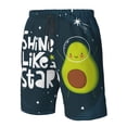 thumbnail image 5 of Naloa Avocado in Space1 Men's Beach Shorts, Surfing shorts, Swim trunks, Quick Dry Swim Trunks for Surfing Beach Fun - X-Large, 5 of 9