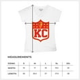 thumbnail image 7 of Kansas Shield Women's V-Neck T-shirt Champions Game Day Fantasy Football K.C. Fan, 7 of 7