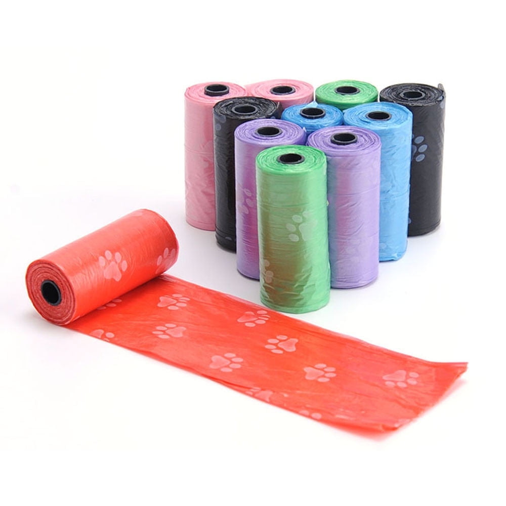 Pet Supplies 750PCS Dog Poop Bags for Waste Refuse Cleanup,Doggy 50 Roll Replacements for Outdoor Puppy Walking and Travel, Leak Proof and Tear Resistant, Thick Plastic(10.2"*12.6",Multicolor)
