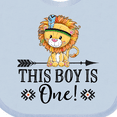thumbnail image 4 of Inktastic 1st Birthday Party Tribal Lion Boys Boys Baby Bib, 4 of 4