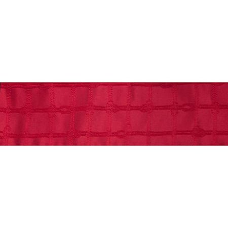 Vickerman 4" Rouge Corde Vérifier Jacquard Ruban de Noël