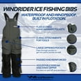 thumbnail image 2 of WindRider Ice Fishing Suit | Insulated Bibs and Jacket | Flotation | Tons of Pockets | Adjustable Inseam | Reflective Piping | Waterproof Gear for Ice Fishing and Snowmobiling, 2 of 5