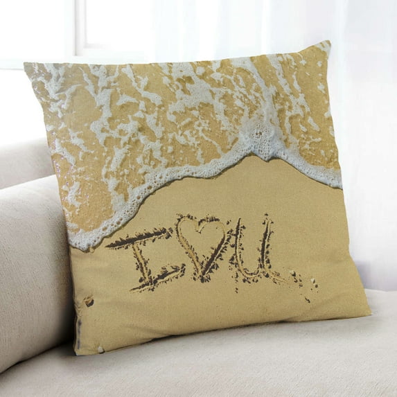 Ahgly Company Culture Love Indoor Throw Pillow, 18 inch by 18 inch