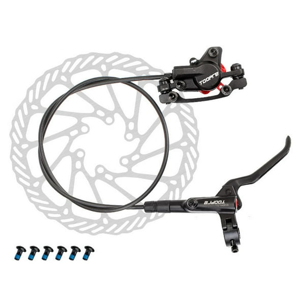 TOOPRE Universal Hydraulic Disc Brake Kit for Mountain Bikes - Front Brake with 160mm Disc, Anodized Aluminum Alloy, Twin Piston Calipers, Stainless Steel Rotor, Easy Installation