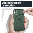 thumbnail image 3 of for iPhone 14 Pro Max Case, Frosted PC Compatible with MagSafe Built-in 360 Rotatable Invisible Kickstand Sliding Window Camera Cover Military Grade Protection Case for iPhone 14 Pro Max, Darkgreen, 3 of 6