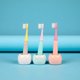 thumbnail image 2 of cepillos de dientes de pelo suave para niños, bonitos cepillos de dientes con mango de grasa de hongo, cabezal pequeño para bebés de 3, 4 y 5 años, 2 of 5