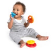Baby Einstein Stack & Teethe Multi-Textured Easy-to-Grasp 5 -Piece Teether Toy Set، Ages 3 Months +