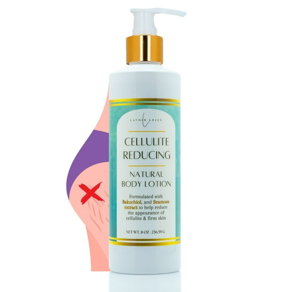 Cellulite Reducing Natural Body Lotion – Hydrating, Toning & Firming, 8 oz by LatherGreen