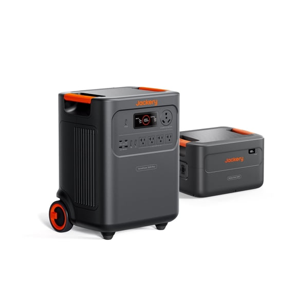 Jackery HomePower 3600 Plus Portable Power Station with HP3600 Plus Battery Pack , 3600W AC Output, 7168Wh  LFP Solar Generator, Essential Home Backup for Home Use, Emergencies, RV