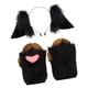 thumbnail image 3 of Diadema con orejas de animal, guantes de pata, diadema peluda, conjunto de accesorios de disfraz para niños Negro, 3 of 9