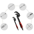 thumbnail image 4 of HUGFEGWE Multi-Function Universal Wrench Set, Pipe Vise Wrench, Self Adjusting Spanner, Heavy Quick Power Grip Pipe Wrench For Auto Repair And Home Maintenance, Wrench Water Pipe And Nut U2537-12766, 4 of 9