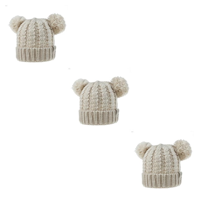 Gorro con Diseño de doble capa Minnieouse para niños color Beige