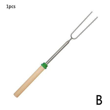 

Telescoping Bbq Marshmallow Roasting Sticks Smores Skewers Hot Dog Fork X4L0