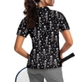 thumbnail image 2 of Whosucclay Skeleton Golfer Athletic Tops, Quick Dry Lightweight Soft Polo Shirts for Golf Fishing Tennis Elastic Size Medium, 2 of 10