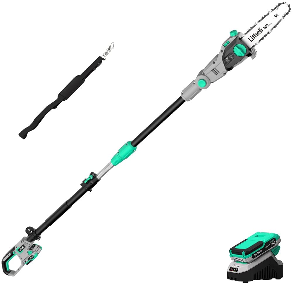 Litheli Cordless Pole Saw 20V 10 