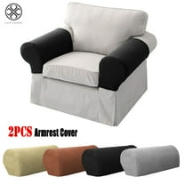 Luxtrada 2 Piece Furniture Armrest Covers Slipcovers Sofa Chair Arm Protectors (Gray)