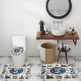 thumbnail image 5 of Vintage Hunting Theme Pheasants 4 Piece Shower Curtain Sets,Rustic Cabin Farmhouse Fall Forest Wildlife Ducks Deer Non-Slip Rugs,Toilet Lid Cover and Bath Mat,Durable and Waterproof,for Bathroom, 5 of 8