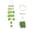 Green, variant on Wind Chimes for Outside Handcrafted Capiz Shell Windchime, Coastal Style Musical Garden Decor for Indoor Outdoor, Beach Ocean Breeze Gift for Women Mom Wind Chime Lovers