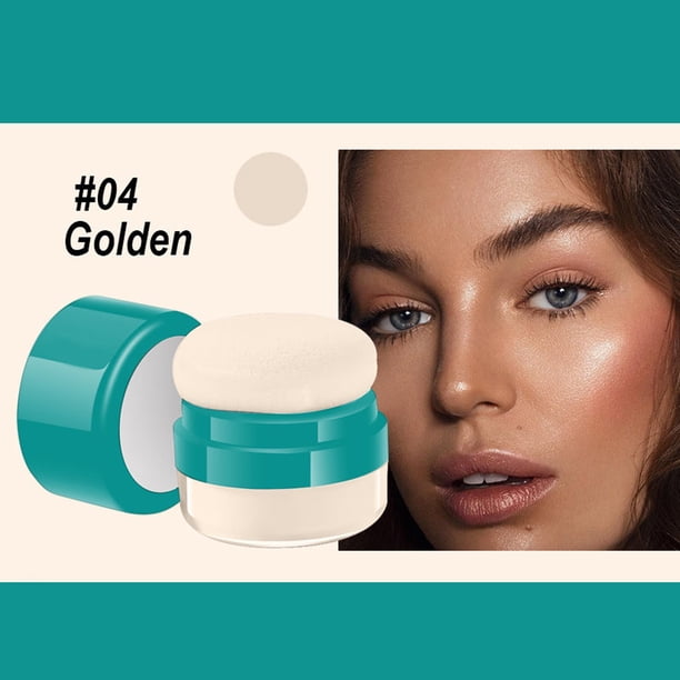 Fiudx Ofertas de la semana Polvo color ligero y suave, almohadilla perezosa para cabeza de setas, ajuste maquillaje, almohadilla control aceite en polvo, niebla suave en uno