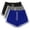 Blue, variant on Lenpel Women's Booty Running Shorts 3 Pc Soft Comfy Elastic Waist Drawstring Yoga Lounge Shorts Athletic Workout Shorts