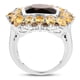 thumbnail image 2 of 9.16 Carat Genuine Smoky Quartz & Citrine .925 Sterling Silver Ring QJ Model, 2 of 3
