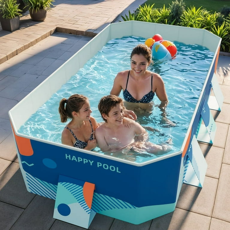Homall 112'' Above-Ground Family Kiddie Pool, Foldable Portable