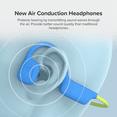 thumbnail image 4 of myFirst Kids Airwaves Wireless Open-Ear Headphones - Safe Listening, Long Battery Life, New - Blue, 4 of 12