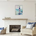 thumbnail image 3 of Stupell Industries Girl on Beach Abstraction Abstract Painting Gray Framed Art Print Wall Art, 24 x 30, 3 of 9