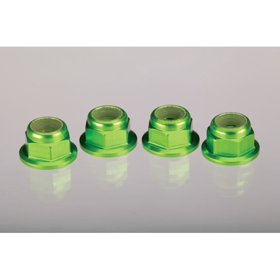 Traxxas 1747G Nuts 4mm Flanged Locking SerratedAlum TRA1747G