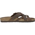 thumbnail image 2 of Women's White Mountain Hobo Toe Loop Sandal Brown Leather 6 M, 2 of 6