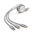 thumbnail image 1 of YSTINNG Multi USB Charger Cable Retractable 3 in 1 Multiple Charging Cord Adapter USB Charging Cable B311-2348, 1 of 4