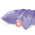 thumbnail image 1 of Funda de almohada satinada para cabello y piel Queen Lilac, paquete de 2, 1 of 9