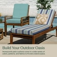 thumbnail image 3 of Stripe Blue & Beige Chaise Lounge Cushion, 3 of 8