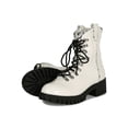 thumbnail image 4 of Women Plaid Patent Lace Up Lug Sole Boot 18932, 4 of 6