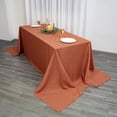 thumbnail image 3 of Efavormart Rectangle Tablecloth, 90"x156" Stain & Wrinkle Resistant Washable Table Cloth, Oblong Decorative Polyester Fabric Table Cover for Dining, Party, Wedding & Baby Shower- Terracotta, 3 of 10