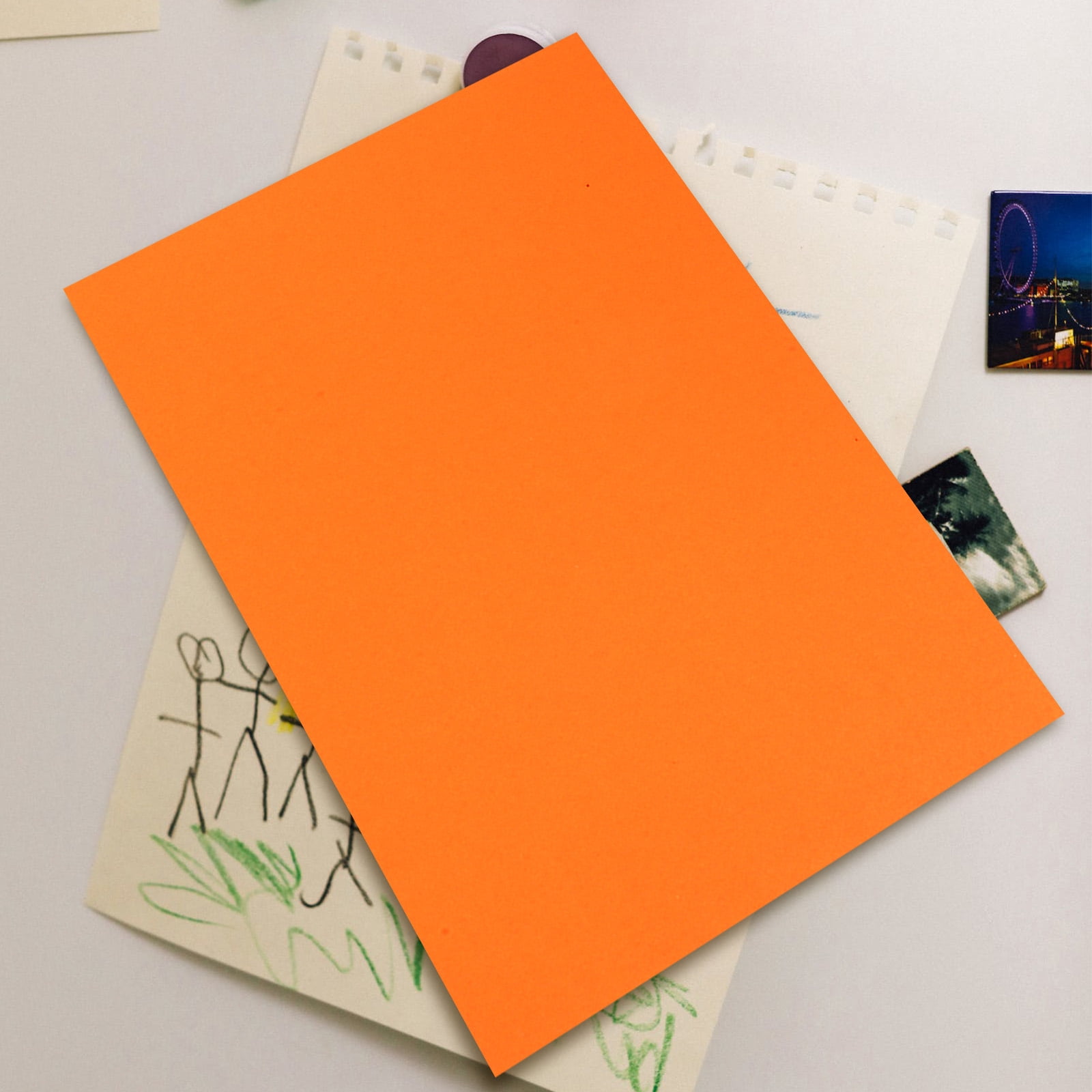 WORGEOUS  50 Sheets Glitter Card Paper Multi-color Black Stock Office