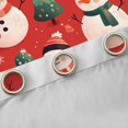 thumbnail image 4 of Manfei Cartoon Snowman Curtains Pack of 2 (42x84 Each) for Girls Boys, Happy New Year Present Curtains Blackout, Red Merry Christmas Bedroom Curtains, Luxury Bedroom Decor, 4 of 6