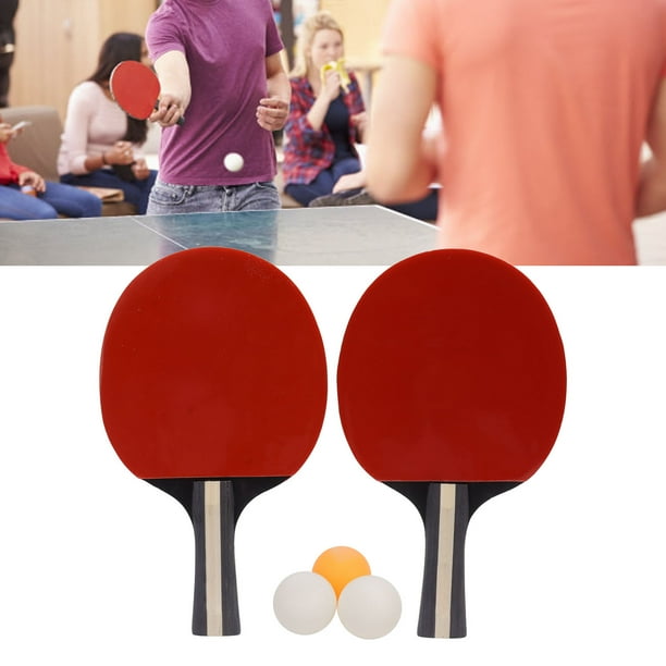 Juego de pelotas de paleta de pingpong, bates de tenis de