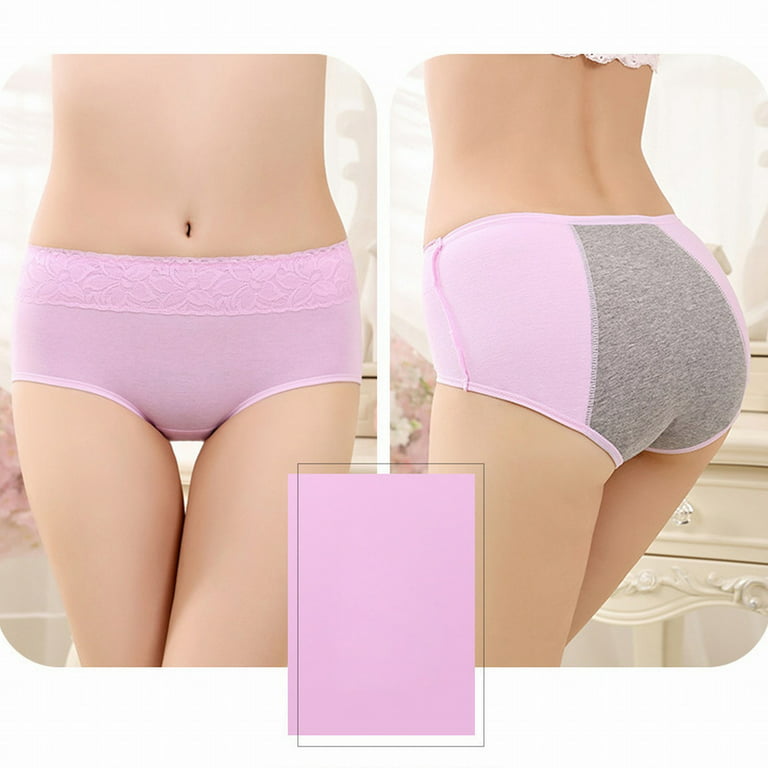 Jockey Underwear Women,Period Panties Heavy Flow Women Absorbent Leak Proof  Panty Pants Menstrual Underwear Briefs(XL,E) 