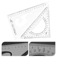 thumbnail image 3 of Shisuyan 2pcs Multifunctional Triangle Ruler Set For Students Drafting Drawing And Measuring Right Angle And Protractor For Math And Geometry, 3 of 8