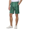 thumbnail image 5 of INSPIRE CHIC Striped Shorts for Men's Regular Fit Summer Chino Shorts Pants 30 Green, 5 of 6