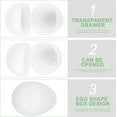 thumbnail image 6 of Zaoz 16Pcs Blank White Easter Eggs 3.15 Inch Fillable Empty Plastic Easter Eggs Paintable Eggs for DIY Easter Hunt Basket Stuffers A418, 6 of 7