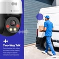 thumbnail image 6 of Amcrest 5MP UltraHD Mini AI Outdoor IP PoE Camera, Security IP Camera with Two-Way Audio, 98ft Full Color Night Vision, Active Deterrents, 5-Megapixel, Wide 104.8° FOV, IP5M-1190EW (White), 6 of 9