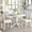 White, variant on 5 Dining For 4, Modern Solid Wood Table In Gray, & Faux Marble, Straightforward Assembly 4 Wood, Robust Simple Instructions