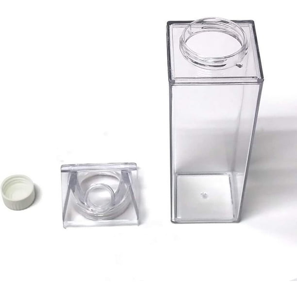 Bouteille d'eau en carton de lait clair tasse à boire transparente