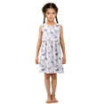 thumbnail image 6 of Girls Dress Butterfly Lavender Sleeveless Dress for Girls Hem A-Line Casual Sundress, 6 of 7