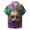 AC-Multicolor, variant on BiZtdJrK 2025 Costume Men Mardi Gras, Fashion Mask Print Button Down Cuban Shirts Casual Lapel Tropical Shirt Big and Tall Vacation Beach Tops Multicolor XXL Lightning Sales Of Today